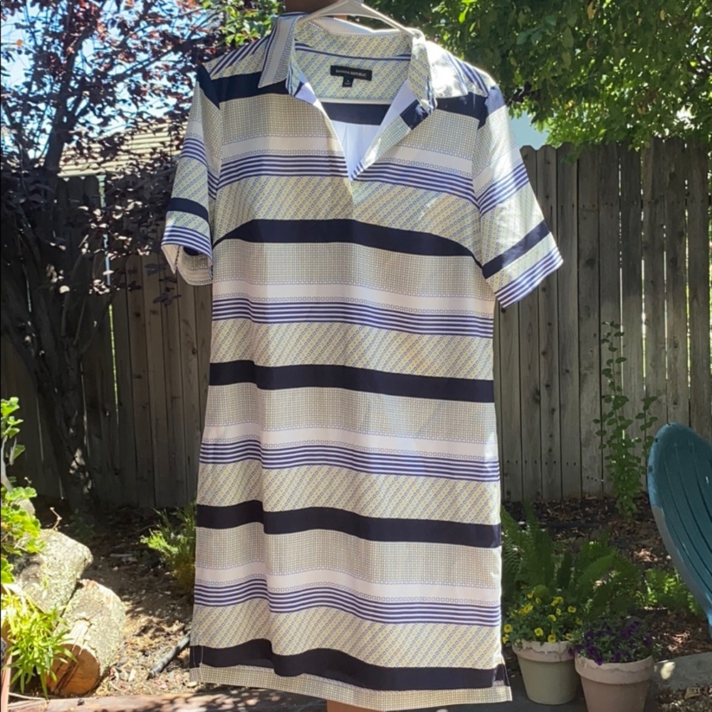 Striped Banana Republic Shirt Dress